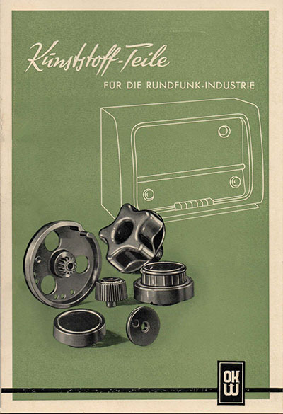 Fundstück 3 | Der erste offizielle OKW Katalog von 1955 - Kunststoff-Teile für die Rundfunk-Industrie