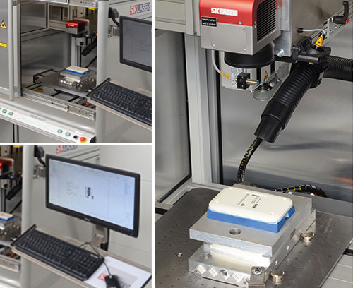 Inscription laser sur les éléments