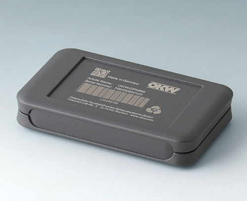 SOFT-CASE en ABS (UL 94 HB), lava avec inscription laser